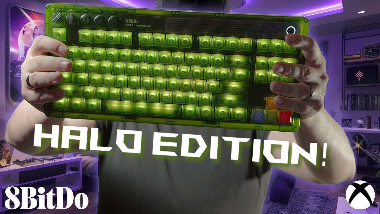 8bitdo Retro 87 Keyboard Halo Xbox Edition Unboxing!