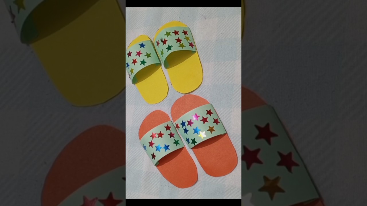 How to make paper slipper