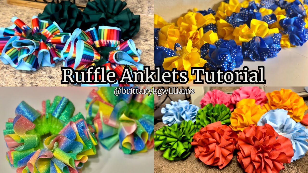 Updated DIY Ruffle Socks Tutorial | Ruffle Anklets | Tutu Anklets | Beginner Friendly