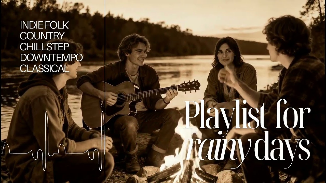 Misty Forest Rain & Soft Indie Folk for Study & Relax (30 Min) | IndieWhispers