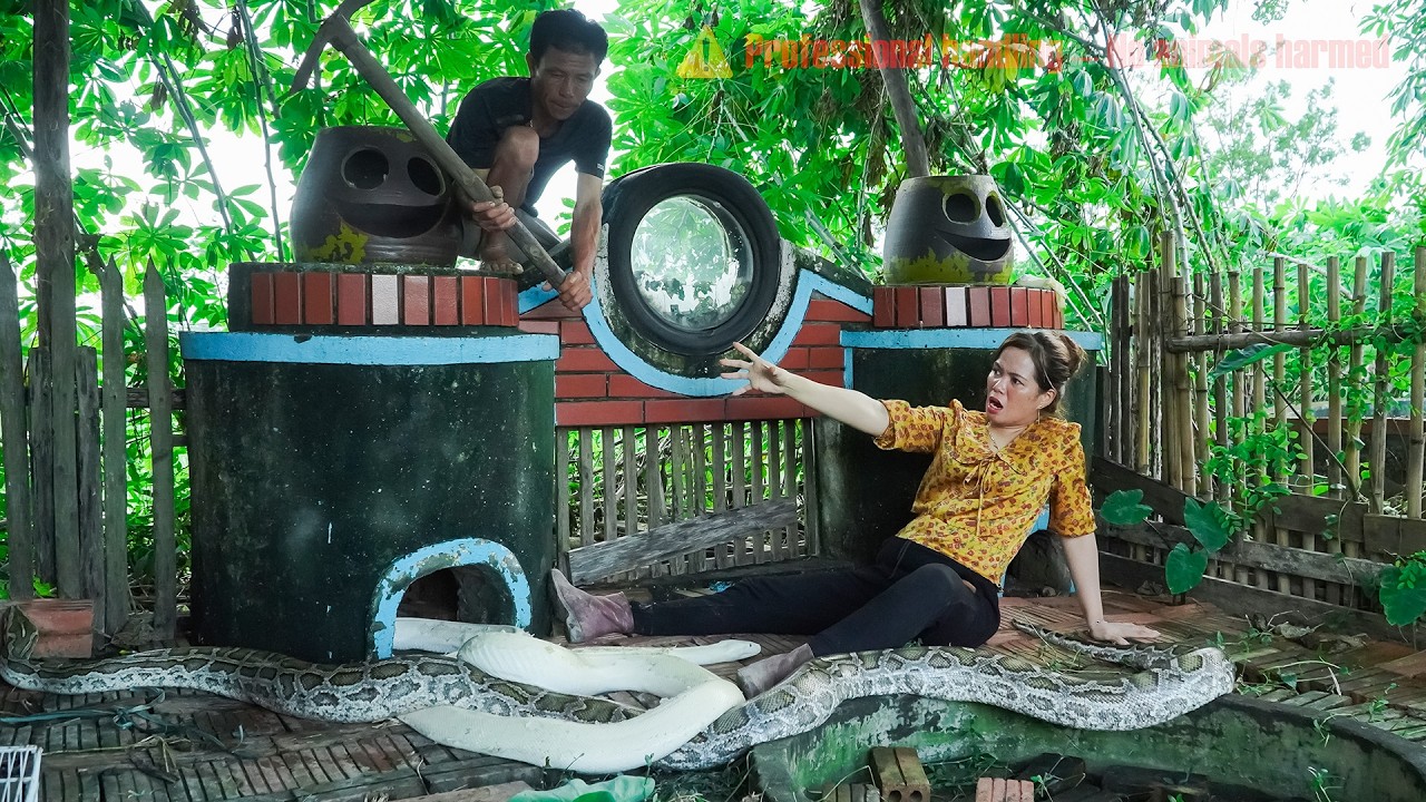 Terrifying: Two giant pythons invade farm - a 72-hour hunt to capture them.