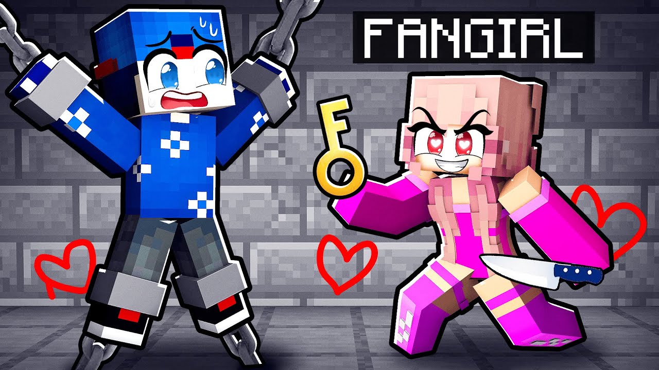 Une FANGIRL AMOUREUSE me KIDNAPPE sur MINECRAFT !