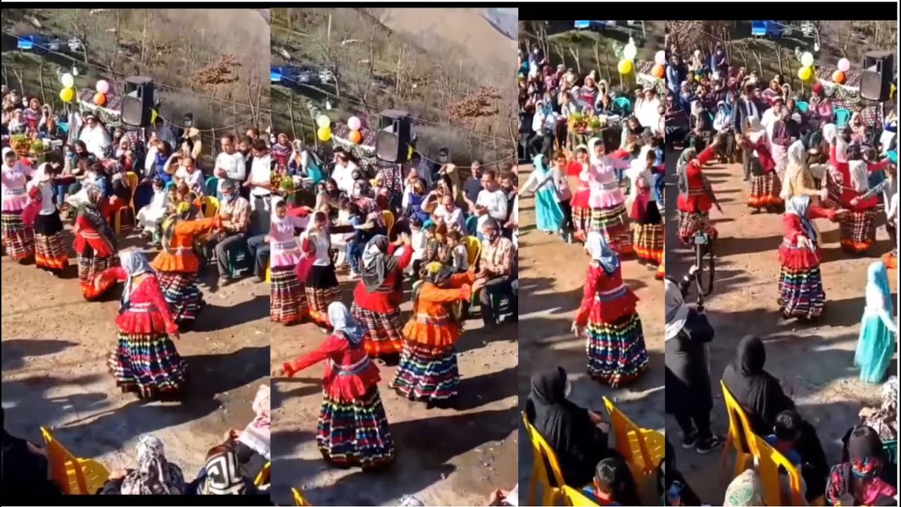 جشن عروسی با رقص قاسم آبادی - گیلان - Persian wedding dance - Iran