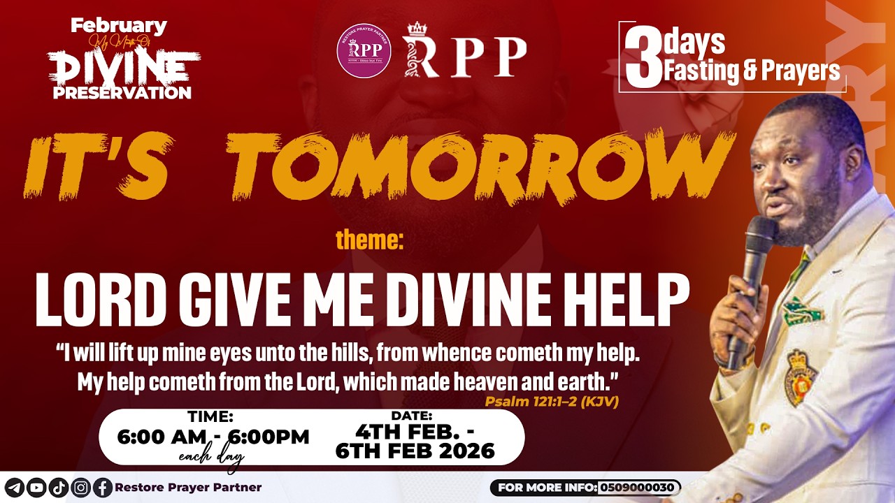 🔴 LIVE | RESTORE PRAYER PARTNER -  LORD GIVE ME DIVINE HELP - 3RD FEB. 2026