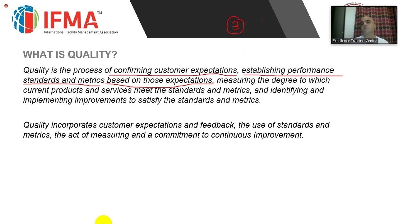 The Certified Facility Manager ( CFM ) - Quality - Part 10