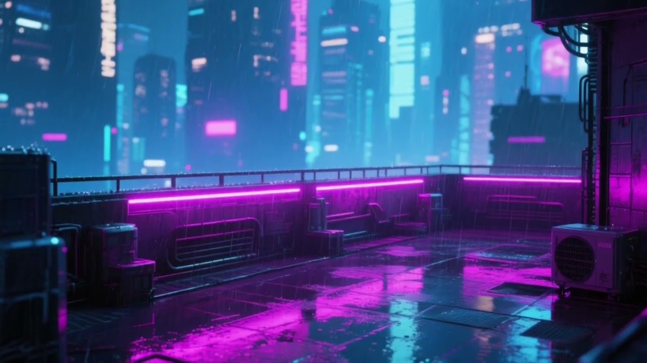 Urban Dreams: Tokyo Rooftop Rain Sounds for Deep Sleep & Focus　