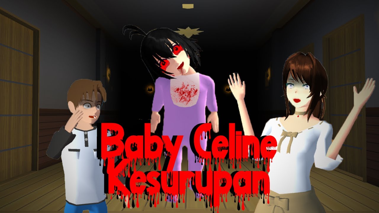 Baby Celine Kesurupan | HORROR MOVIE SAKURA SCHOOL SIMULATOR