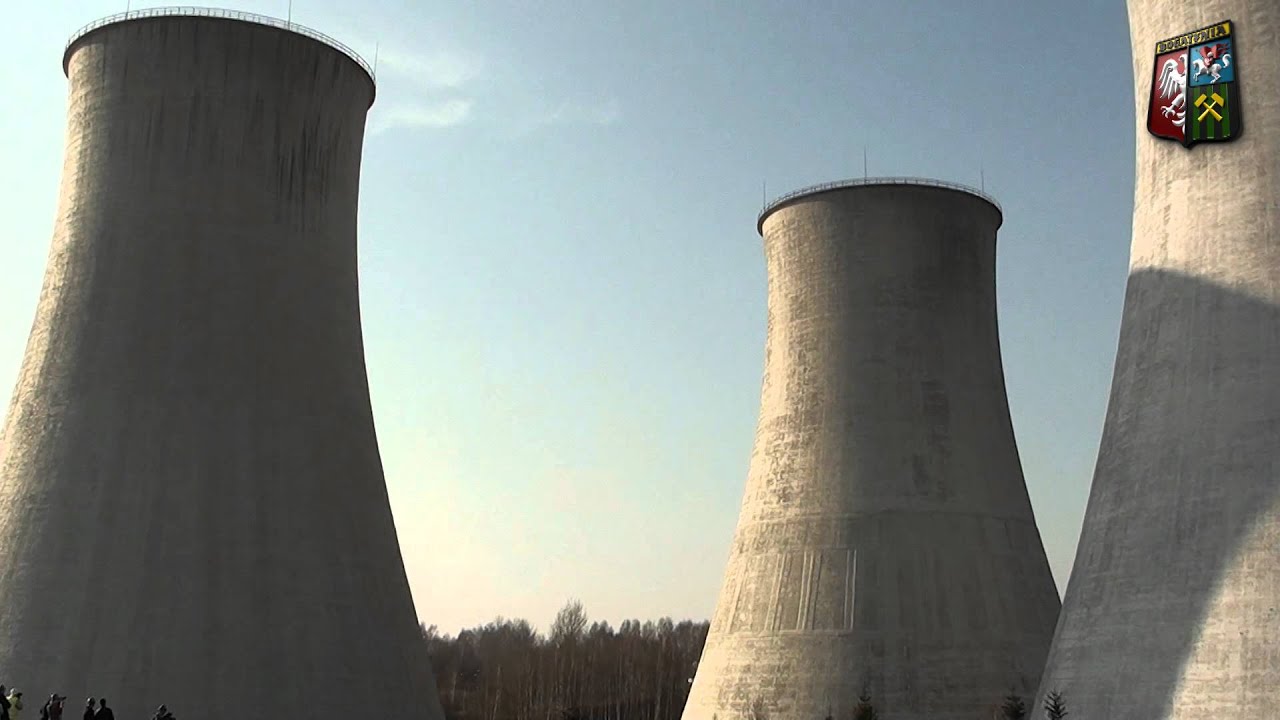 Wyburzenie chłodni w Elektrowni Turów