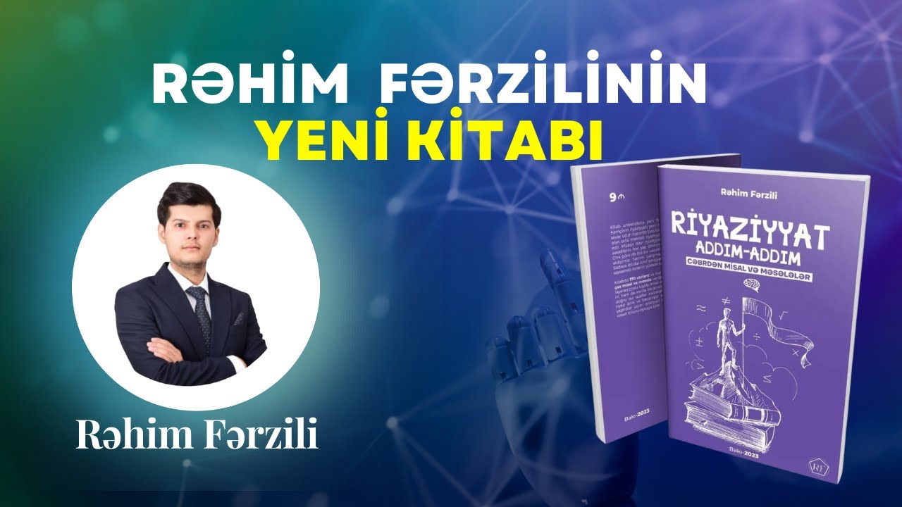 Rəhim Fərzili və yeni kitabı. Mütləq izlə