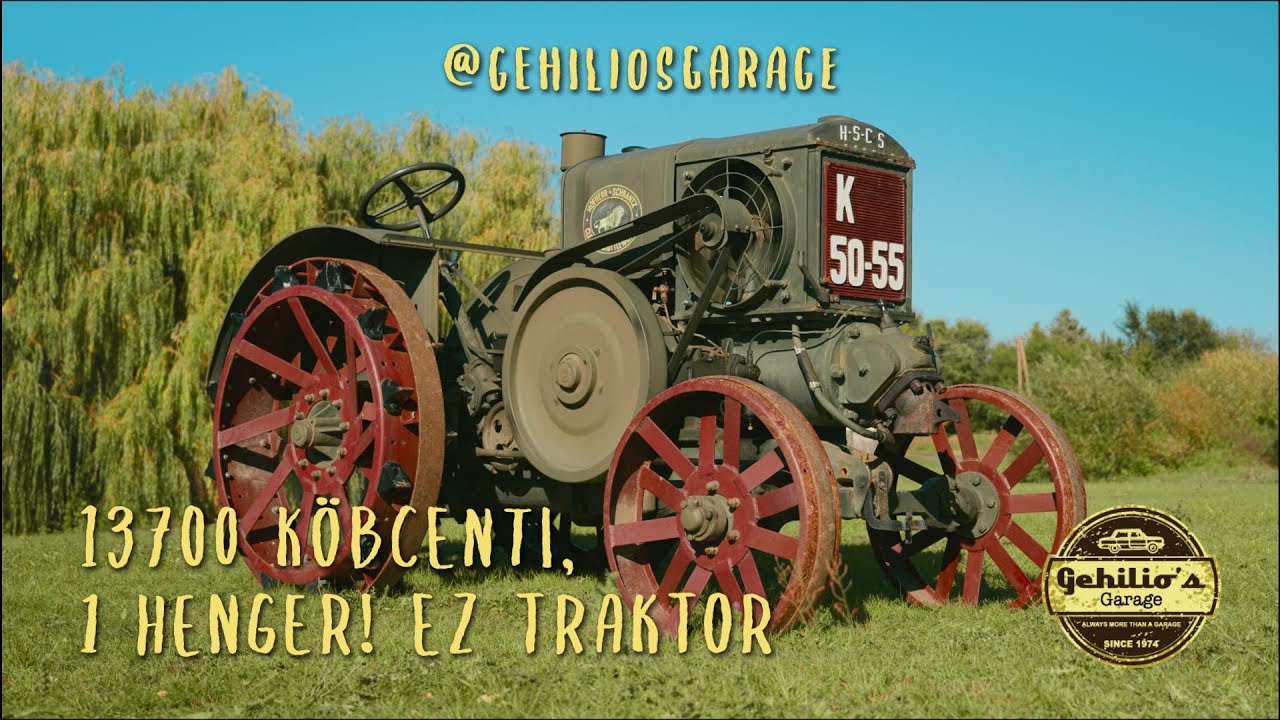 14000 köbcenti, 1 henger! Ízig vérig MAGYAR traktor! HSCS K 50-55 teszt!