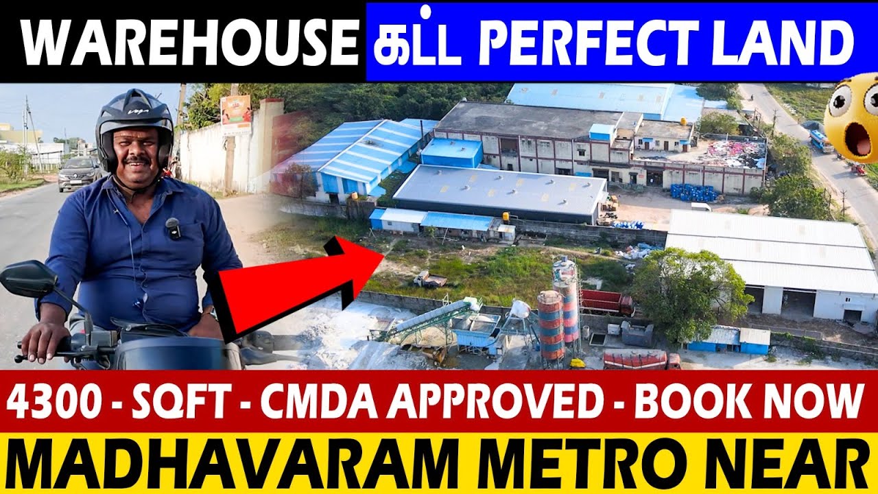 👌தூள் கிளப்பும் Madhavaram On Road-ல கம்பெனி கட்ட Corner CMDA Approved நிலம்😲  #ApprovedlandChennai