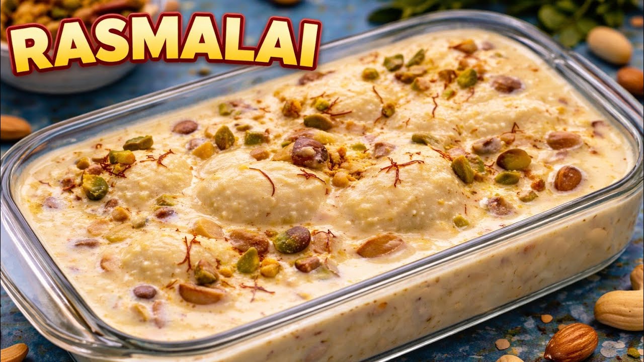 🥀Soft & Juicy Rasmalai Recipe || at home 😋 tasty and and delicious recipe..