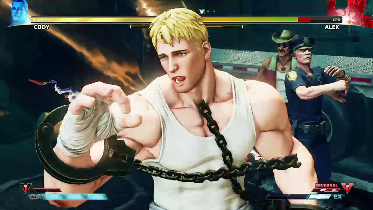 STREET FIGHTER V Cody vs Alex