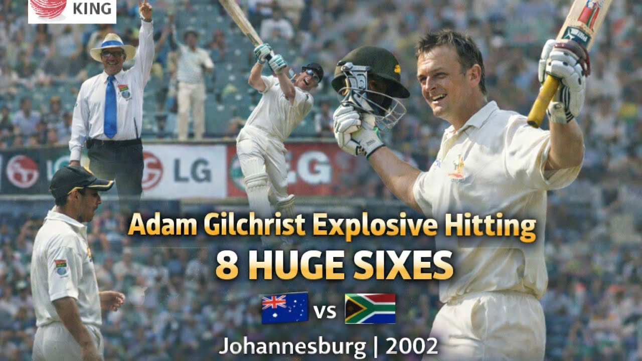 Adam Gilchrist † Explosive Hitting | 8 Sixes in Johannesburg | Australia Tour South Africa 2002