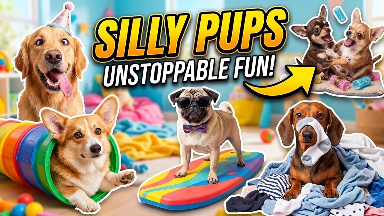 Silly pups!