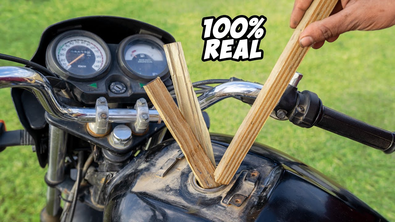 I Run A Bike Using Wood Only - लकड़ी से चला दी गाड़ी - 100% Working Trick