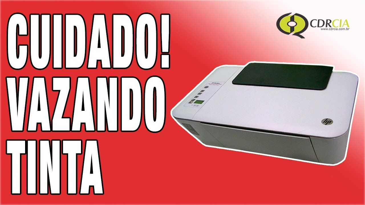 Cuidado! Impressora HP Vazando Muita Tinta. Essa Tinta Não Vazou dos Cartuchos - Resolvido