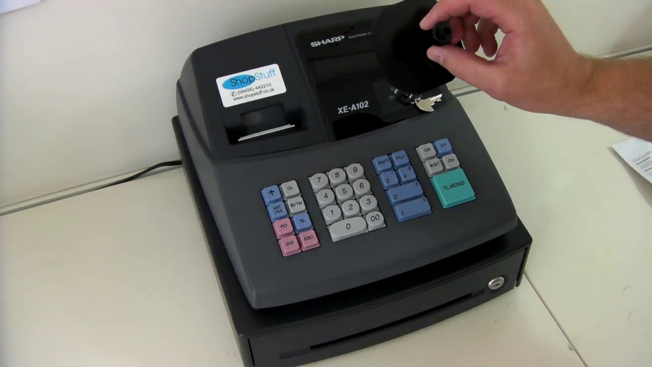 How To Use The Sharp XE-A102 / XEA102 Cash Register