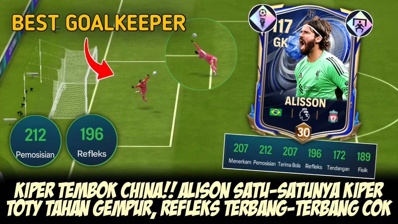 ALISSON KIPER TAHAN GEMPUR!! Satu-satunya Kiper Toty Tahan Gempur‼️- FC MOBILE
