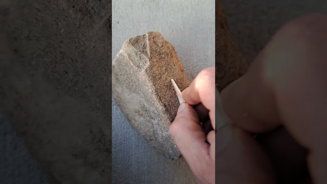 Making bone arrowheads without modern tools.  