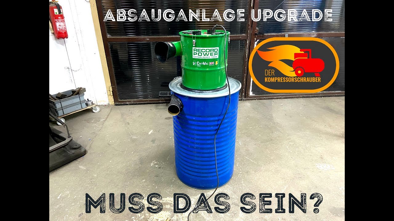 Upgrade für die Record Power Absauganlage!  Ob das was wird??? 🙈🙈🙈🙈
