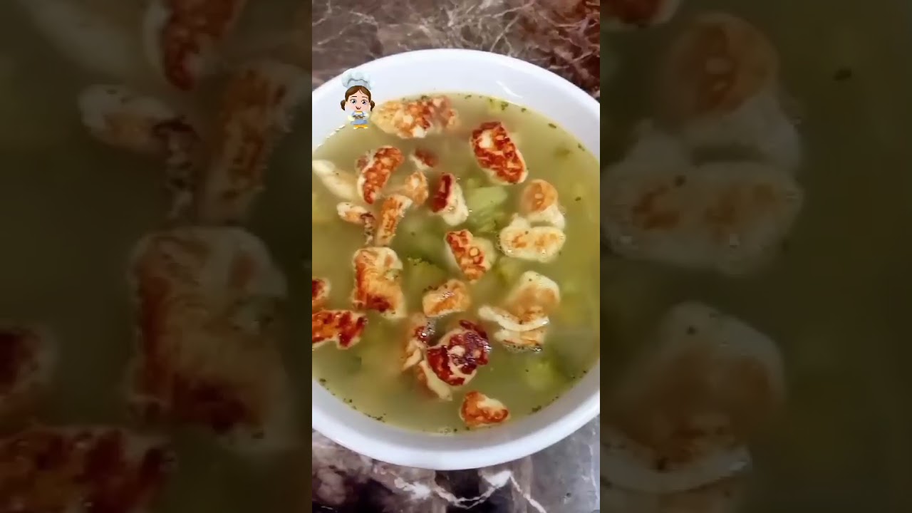 Así se hace rica sopita de brócoli con queso dorado! 😋