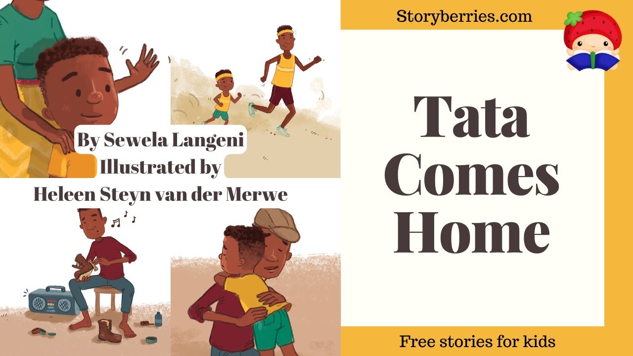 TATA COMES HOME 🍓 Kids read-aloud  animated picture book with English subtitles 🍓 Storyberries.com