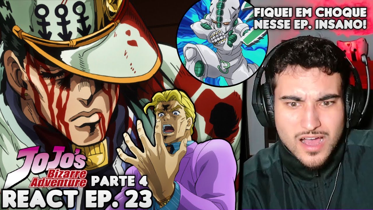 JOTARO VS KIRA! KOICHI ATO 3!!! React JoJo's Bizarre Adventure Parte 4 EP. 23