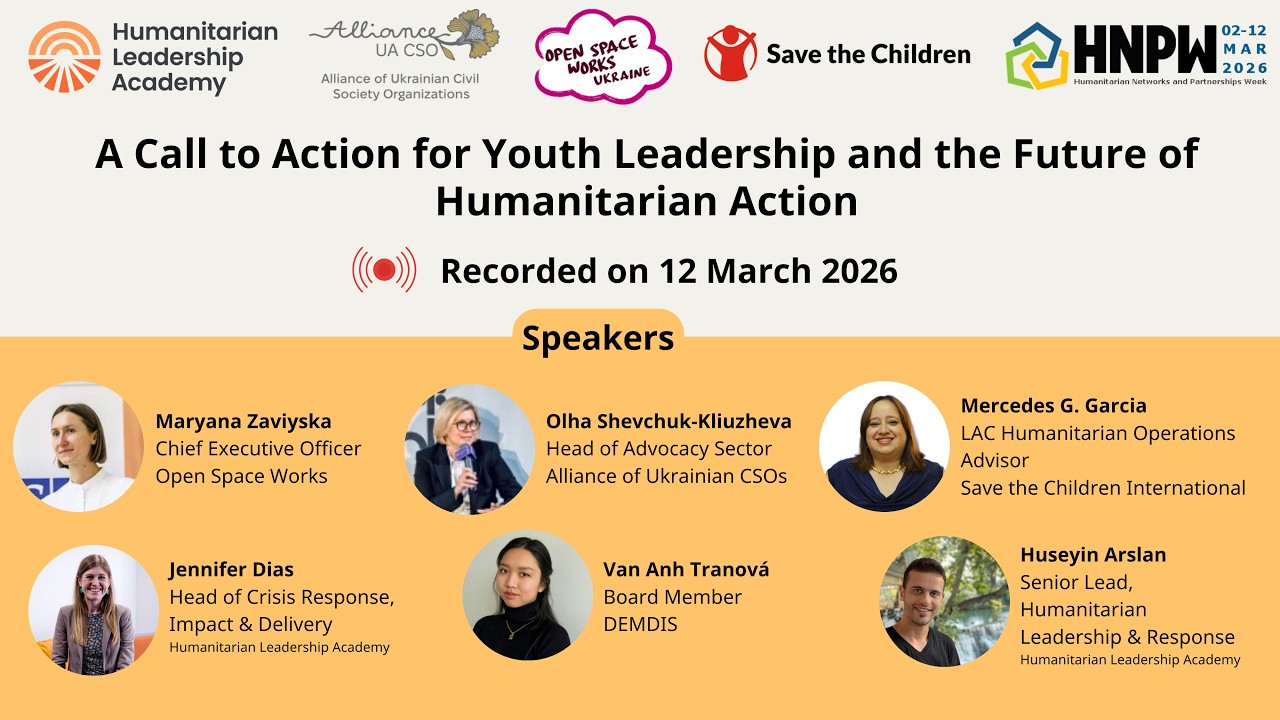 HNPW 2026 | A call to action for Youth Leadership and the future of humanitarian action