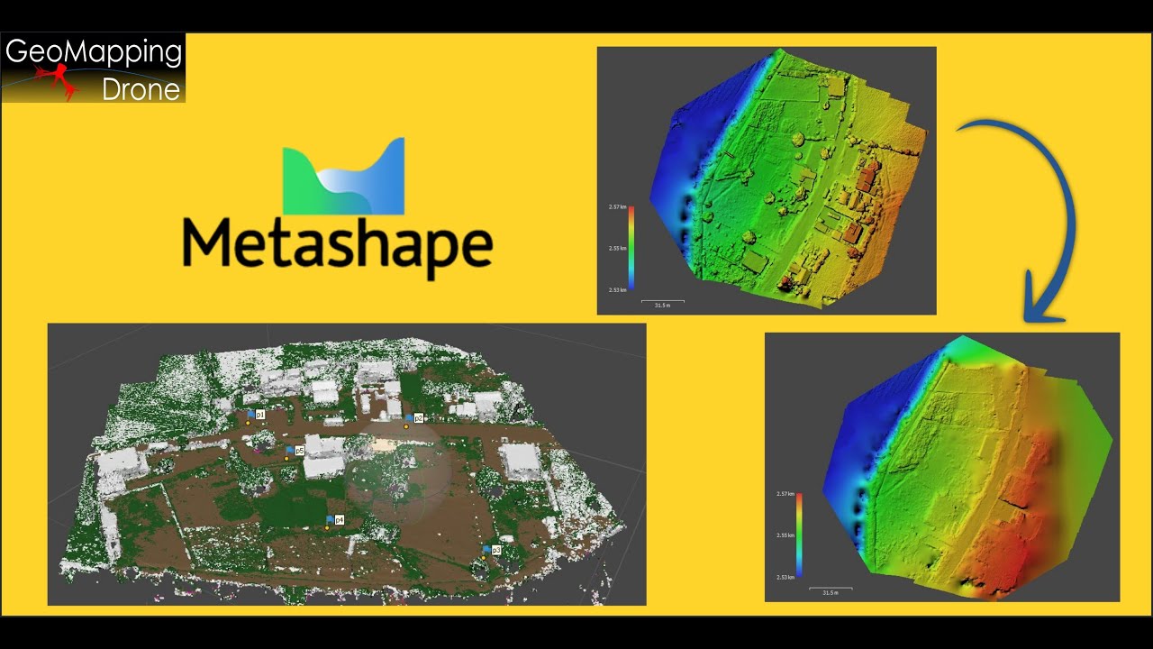 Agisoft Metashape: Clasificación Automática y Manual de la Nube de Puntos Densa y Generación de MDT.