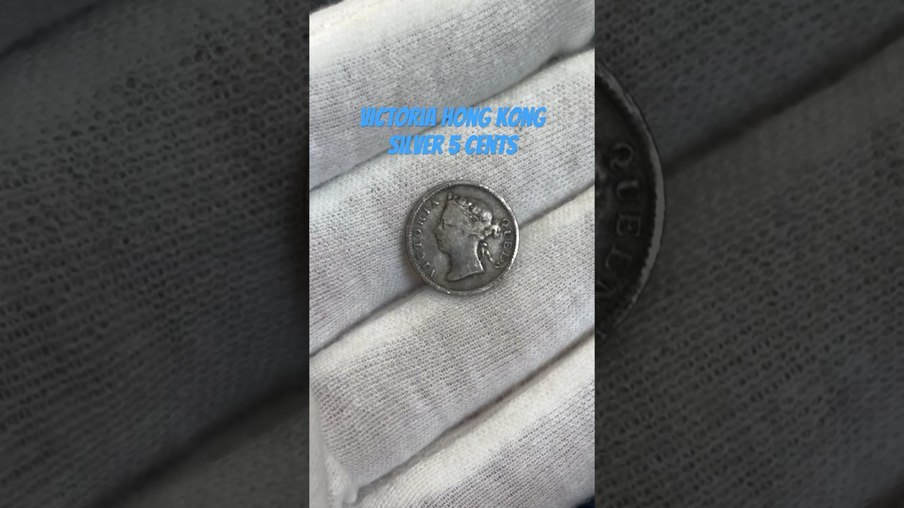 Victoria Hong Kong  Silver 5 Cents 1893#coin #collection