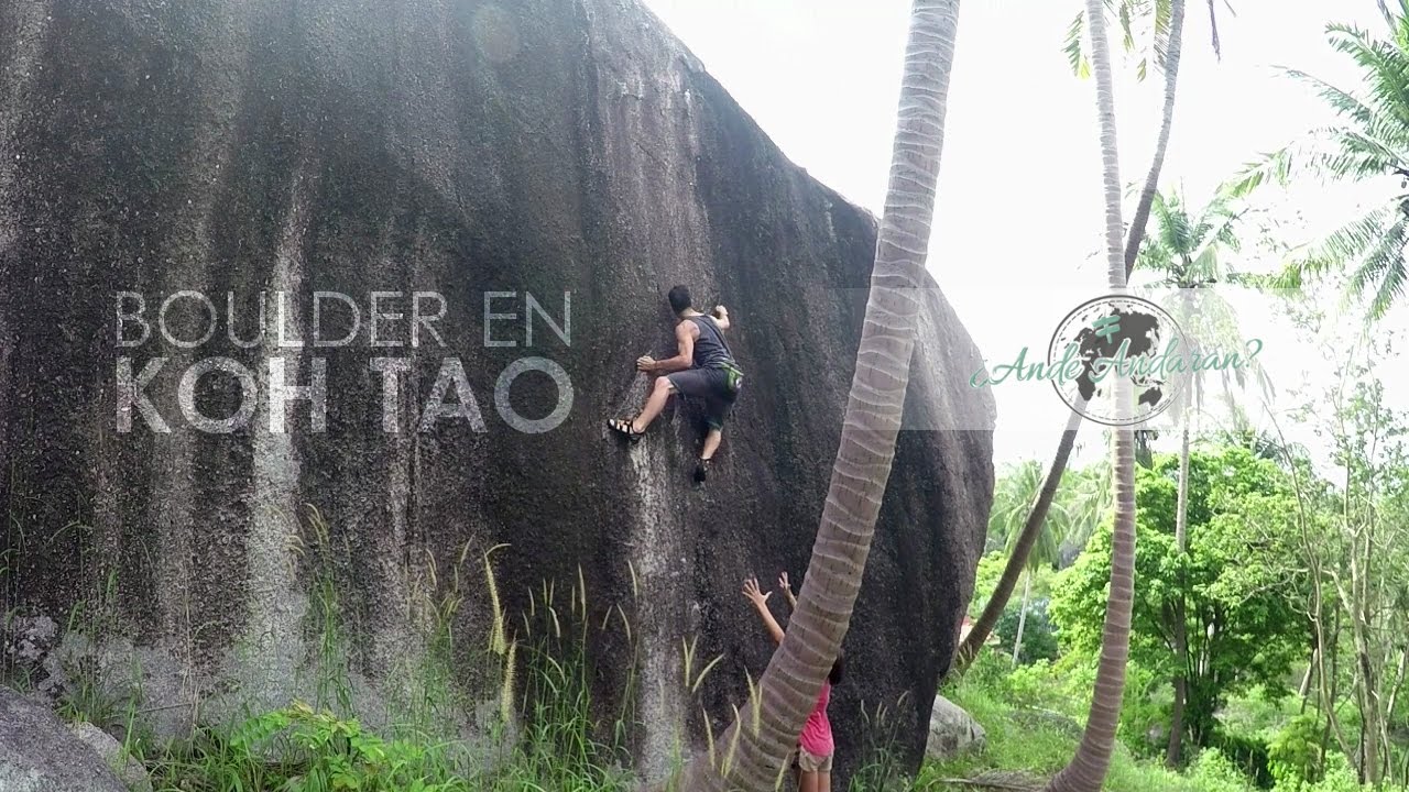 El mejor bouldering en Koh Tao, Tailandia