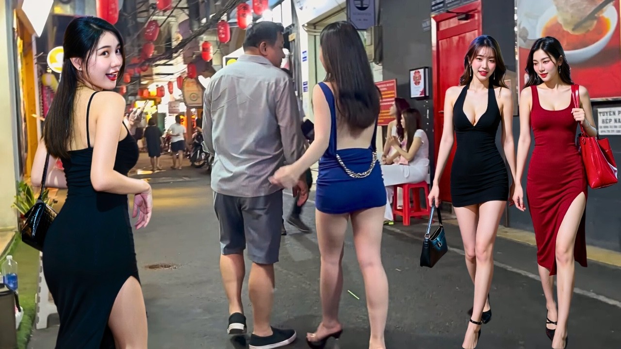 Vietnam's Hottest Nightlife District, Ho Chi Minh City (Saigon) Street Scenes