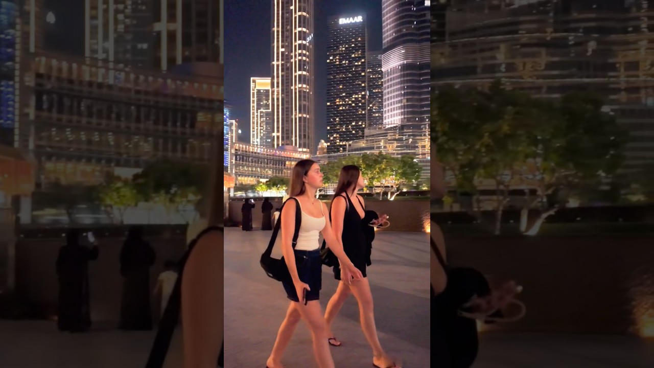✨ Live Dubai Walk | Burj Khalifa & Mall Night View 4K 🌆 #dubai #travel #4k #viral #shorts #uae