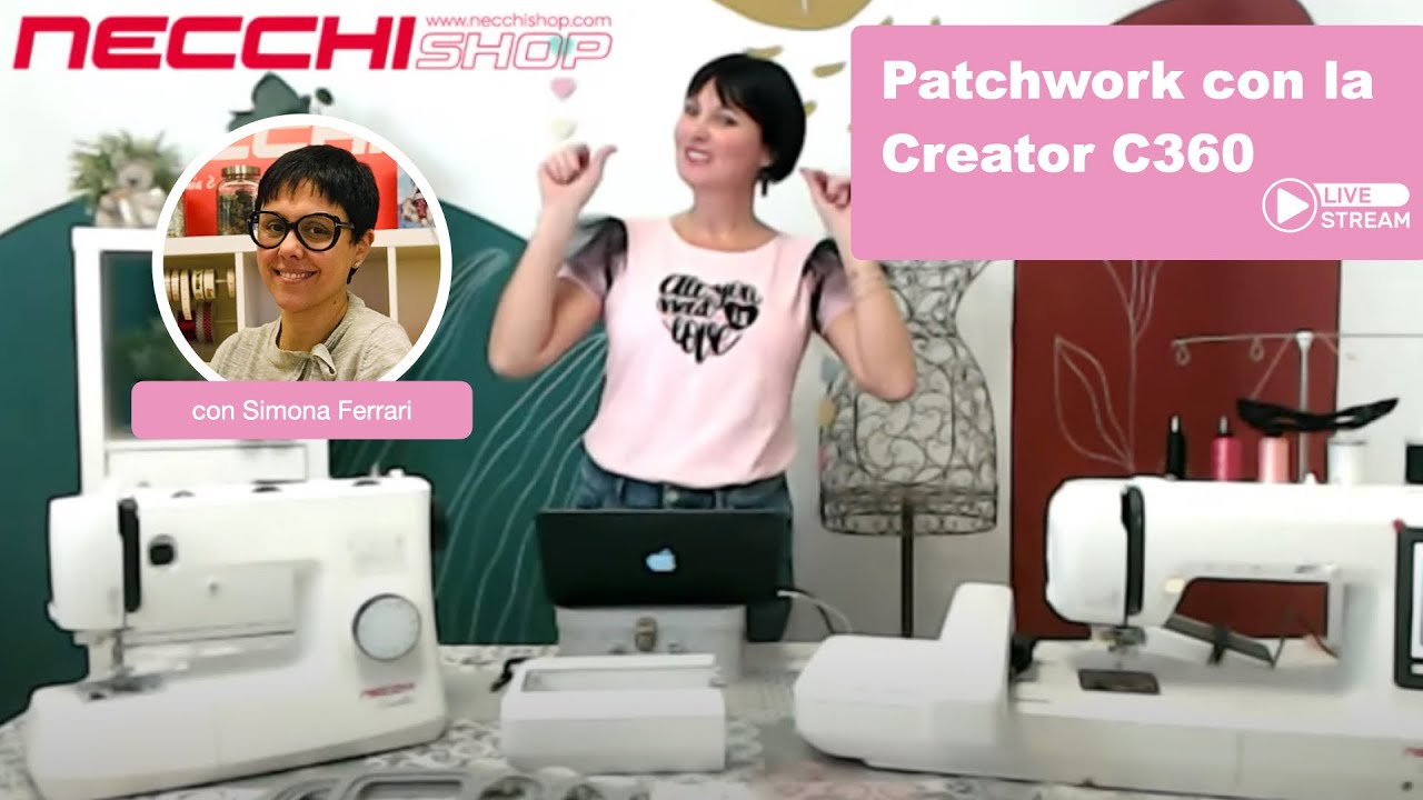 Live Shopping: realizziamo un progetto di San Valentino con la Necchi Creator C360!