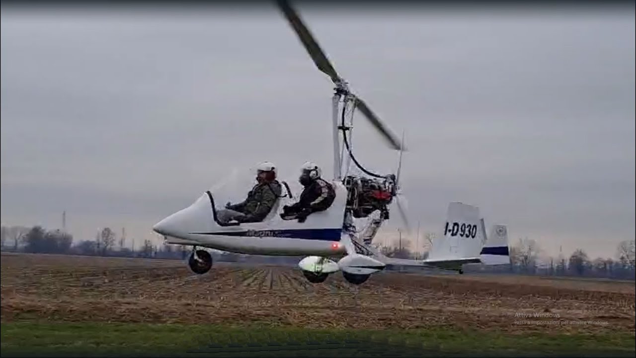 Giri campo e simulazioni emergenze con Autogiro Magni