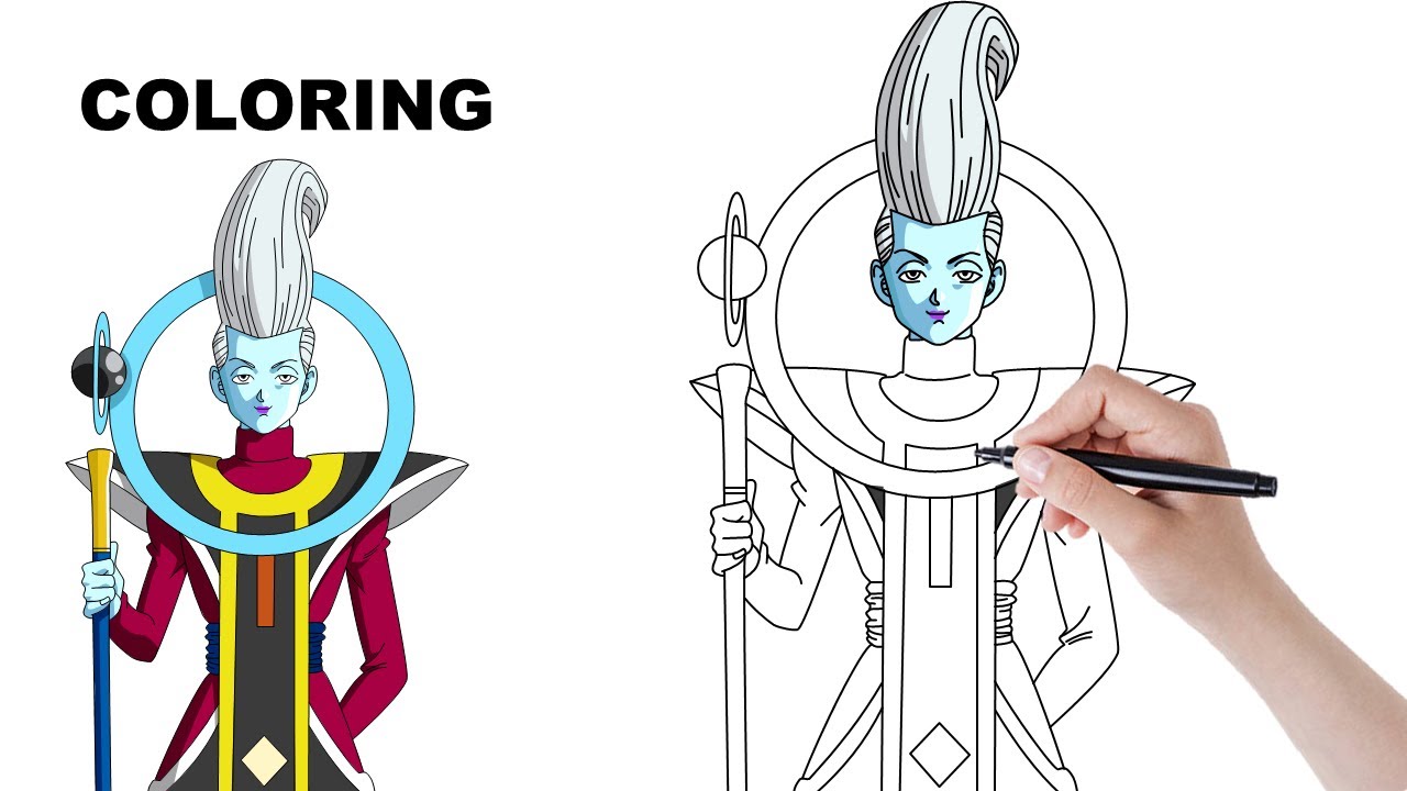 How To Color In Whis  | Dragon Ball | Tamanna Drawing |