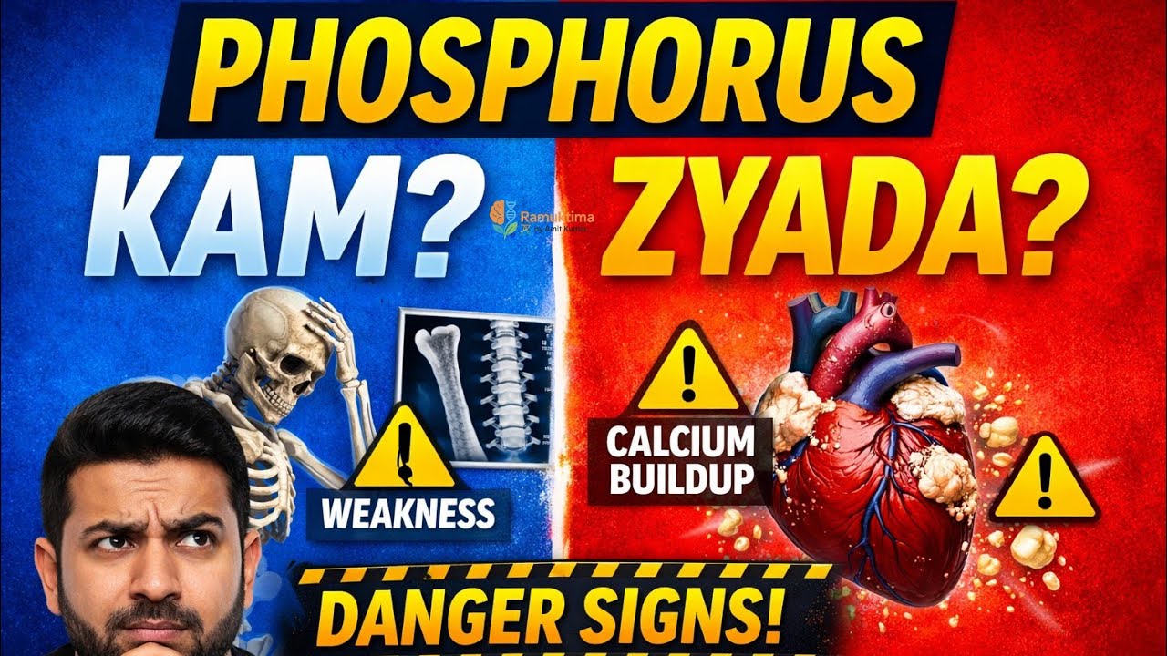 Phosphorus Kam Ya Zyada Hone Par Kya Hota Hai? | Hypophosphatemia & Hyperphosphatemia Explained  
