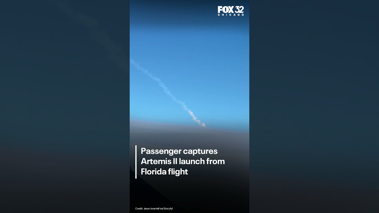 Passenger on Florida flight captures historic Artemis II launch
