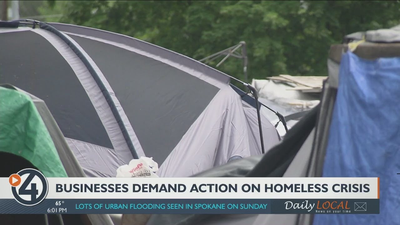 'It's getting worse': Spokane business owners demand action for the city's homeless crisis