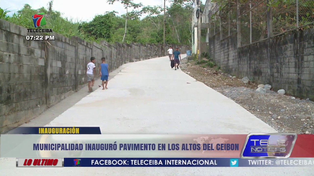 Municipalidad Ceibeña inaugura pavimentación en Altos del Ceibón, sector Casa Blanca