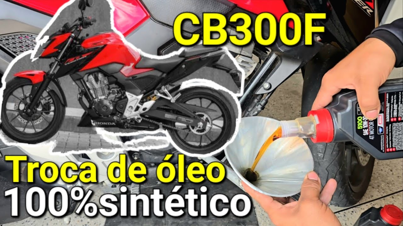 Troca de óleo do motor da 300F 10W30 SEMI-SINTETICO