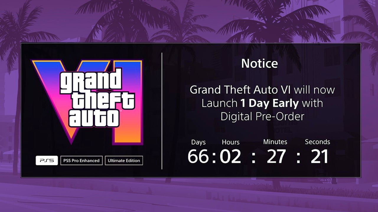 РАННИЙ РЕЛИЗ GTA 6... Фанаты начнут играть за 19 часов до выхода, PS5 доминирует и НЕ ТОЛЬКО!