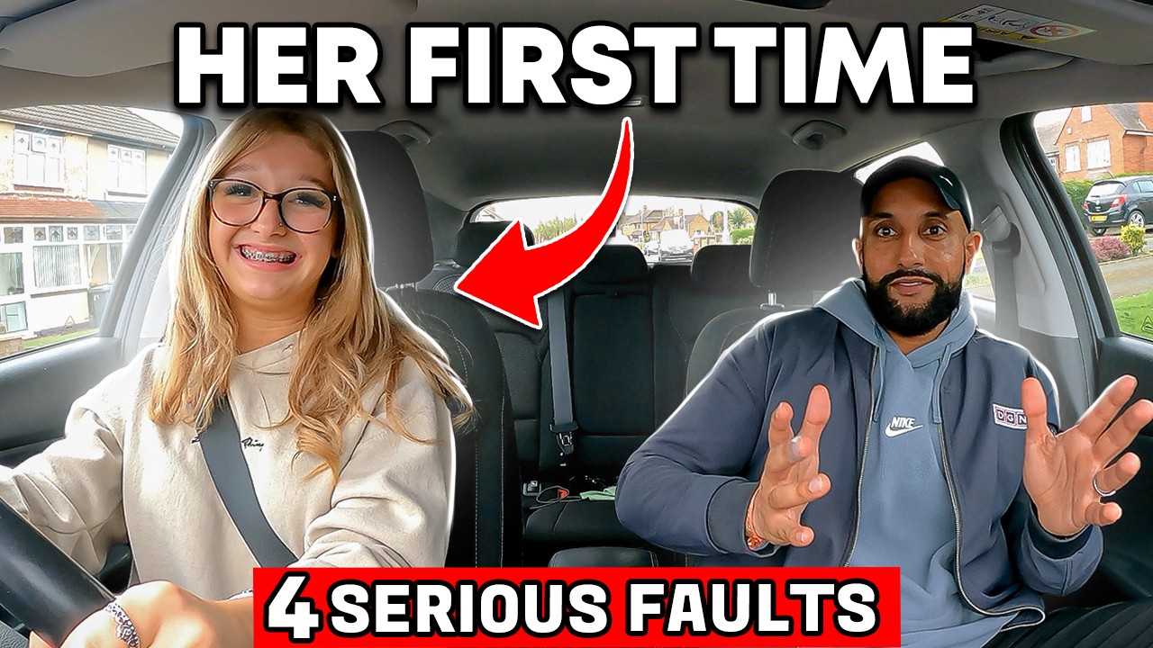 Phoebe's FIRST TIME Driving Without Any Help