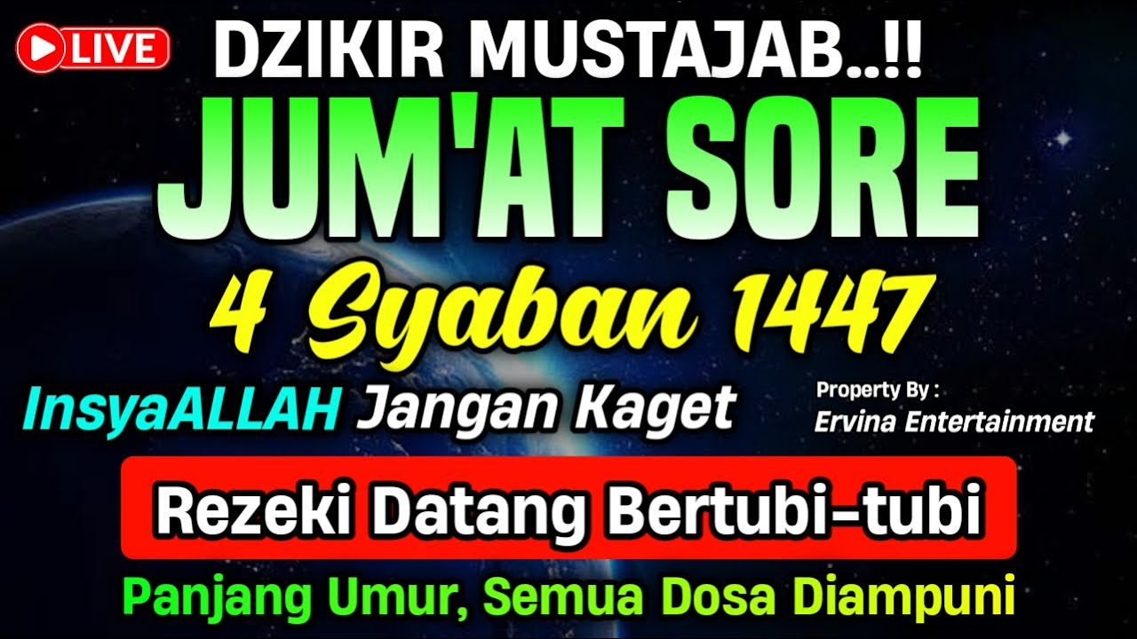 DZIKIR PAGI HARI JUM'AT PEMBUKA PINTU REZEKI, ZIKIR PEMBUKA PINTU REZEKI | DZIKIR PAGI