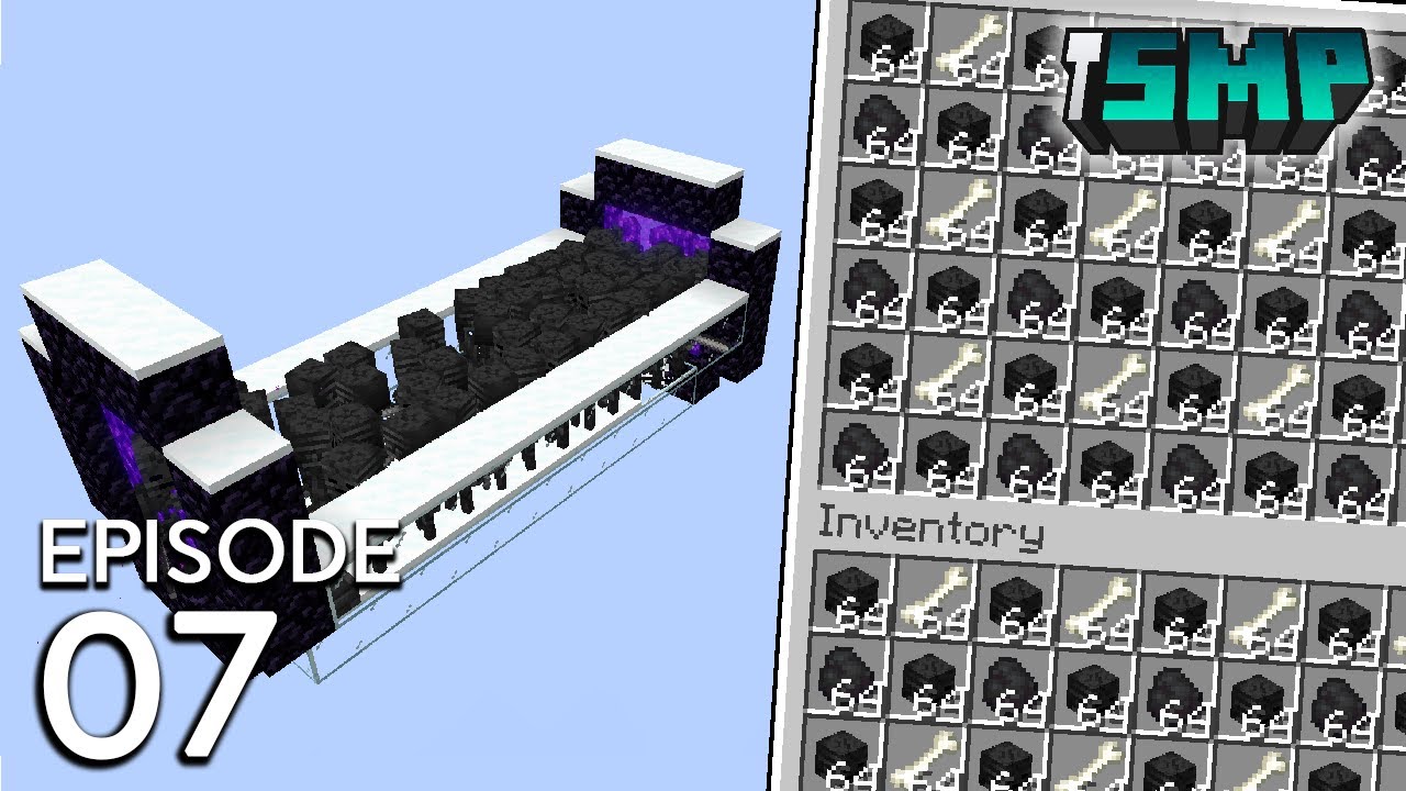 สร้างฟาร์มปั้มหัว Wither Skeleton เพื่อผลผลิตแบบตึง ๆ ! - Minecraft iSMP | Episode 7
