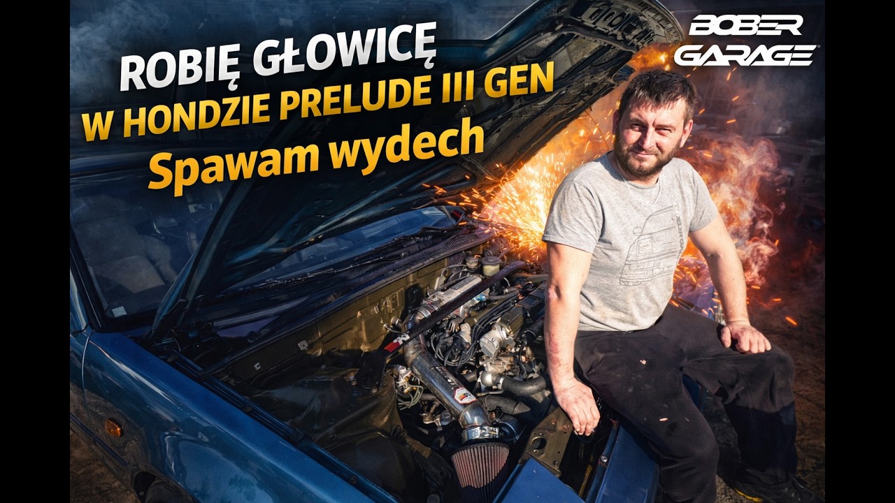 Robię UPG w Hondzie Prelude III gen, spawam wydech. Vlog #8 [ENG SUB]