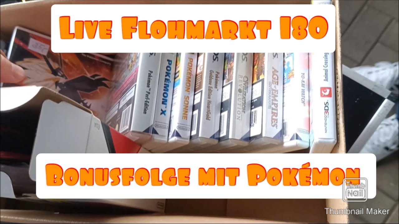 Live Flohmarkt 180 - Bonusfolge mit Pokémon
