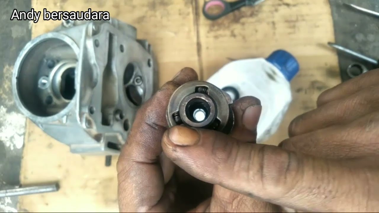 cara pasang (merakit) komponen dekompresi ll Honda karisma dan sejenisnya