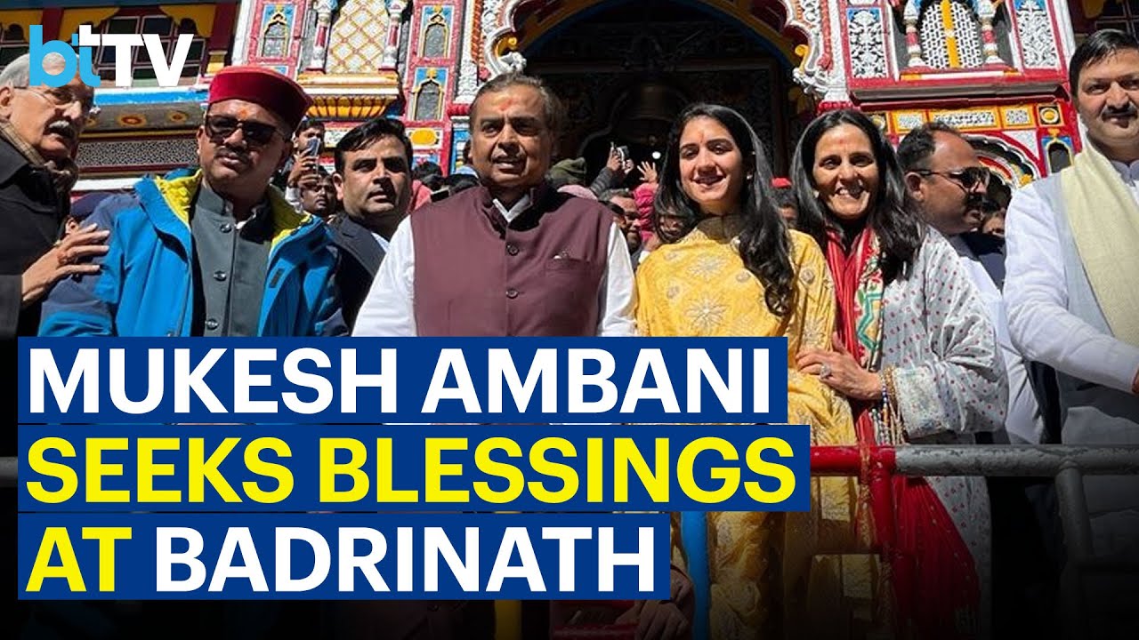 RIL Chairman And MD Mukesh Ambani Reaches Badrinath Temple To Offer Prayers